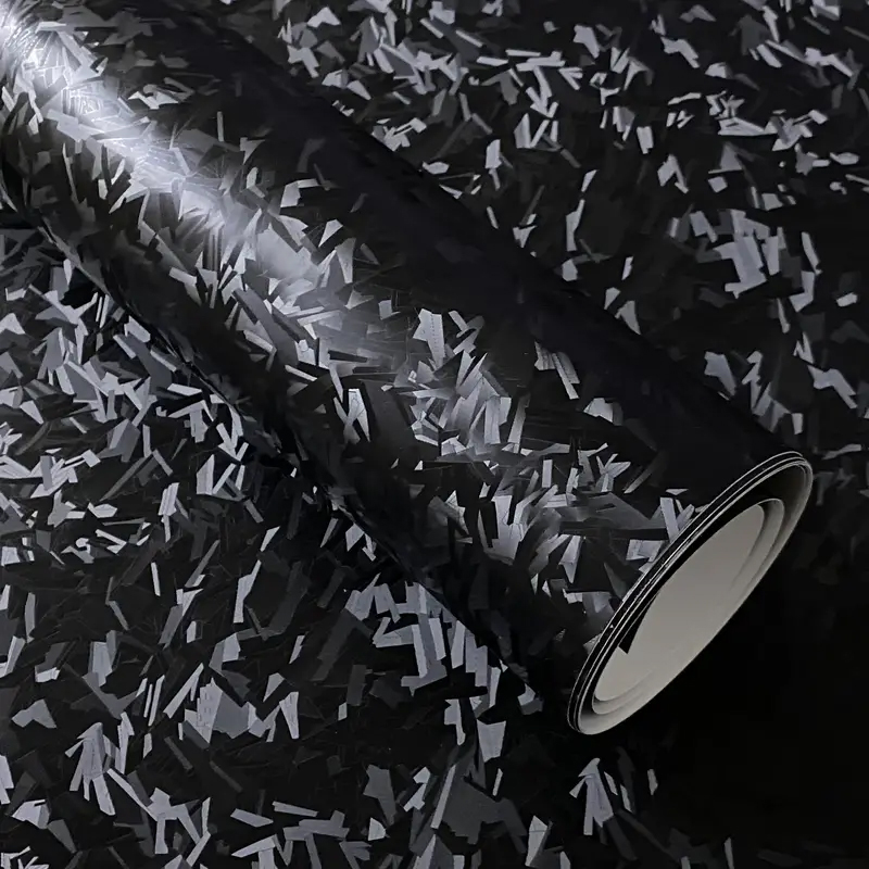 Air Bubble Wrap Roll Packaging - Черная кованая виниловая пленка из углеродного