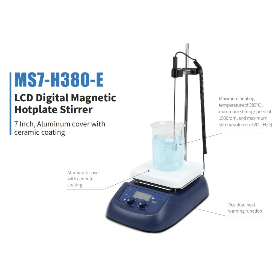 Lab Magnetic Stirrer Hot Plate - Лабораторная магнитная мешалка MS7-H380-E с датчиком