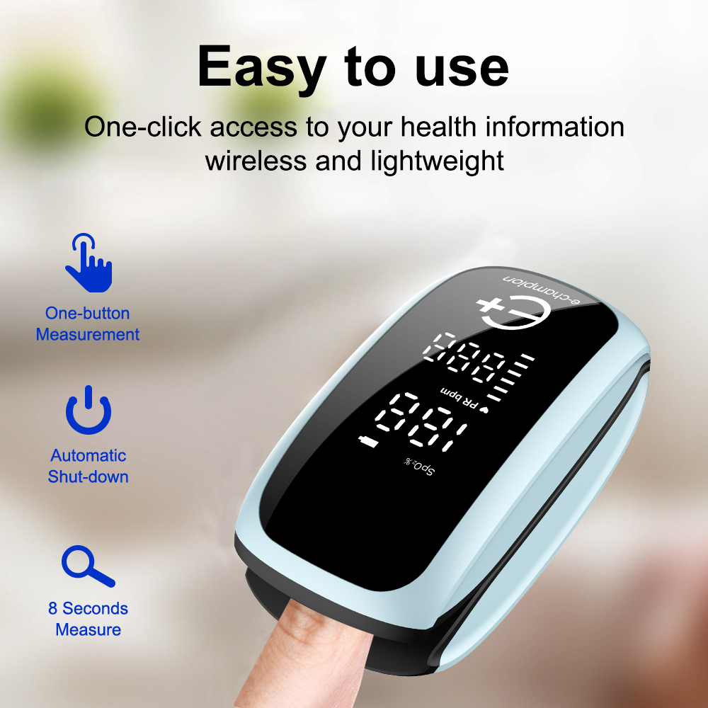 Pulse Oximeter Fingertip Rechargeable - Перезаряжаемый медицинский пульсоксиметр с ремешком, измеряющий
