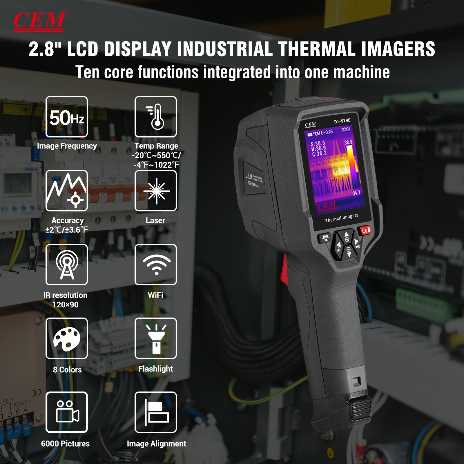CEM DT-979E Портативный теплов – обзор и цена Thermal Imaging Camera Pcb Repair