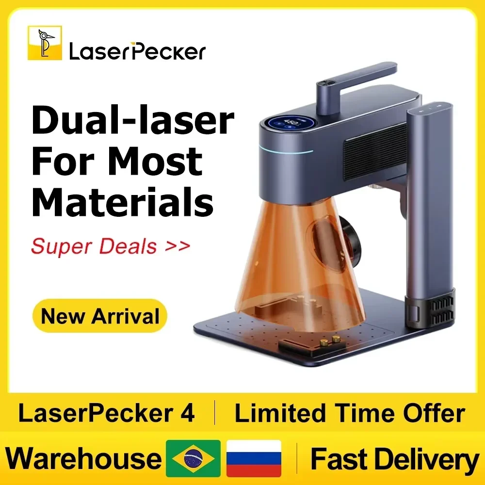 LASERPECKER 4 LP4 Лазерный гра – обзор и цена Fiber Laser Marking Machine 30W