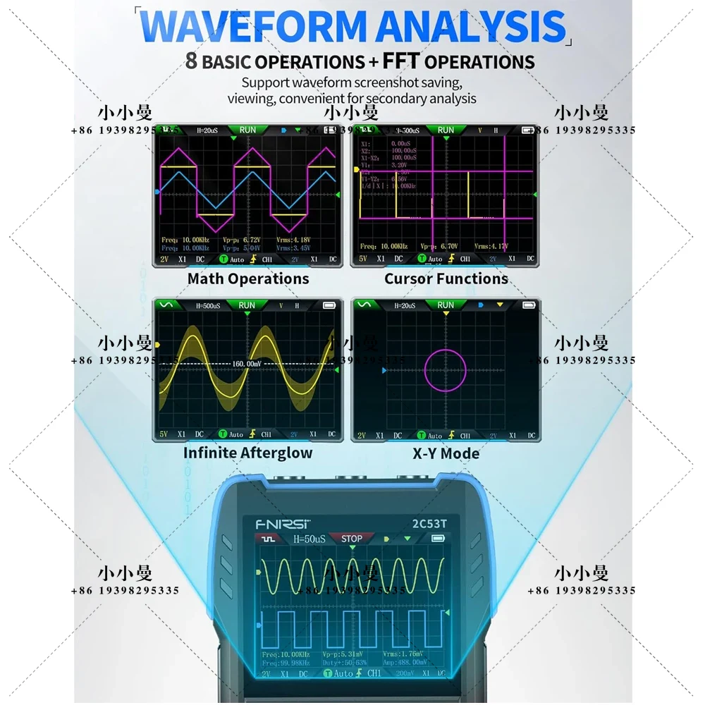 FNIRSI 2C53T – усовершенствова – обзор и цена Fnirsi Digital Oscilloscope Handheld