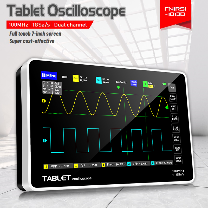 FNIRSI 1013D – двухканальный ц – обзор и цена Fnirsi Digital Oscilloscope Handheld